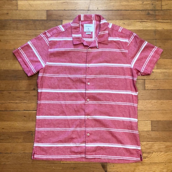 Springfield Short Sleeve Button Down Camp Shirt, size XL - Picture 2 of 11